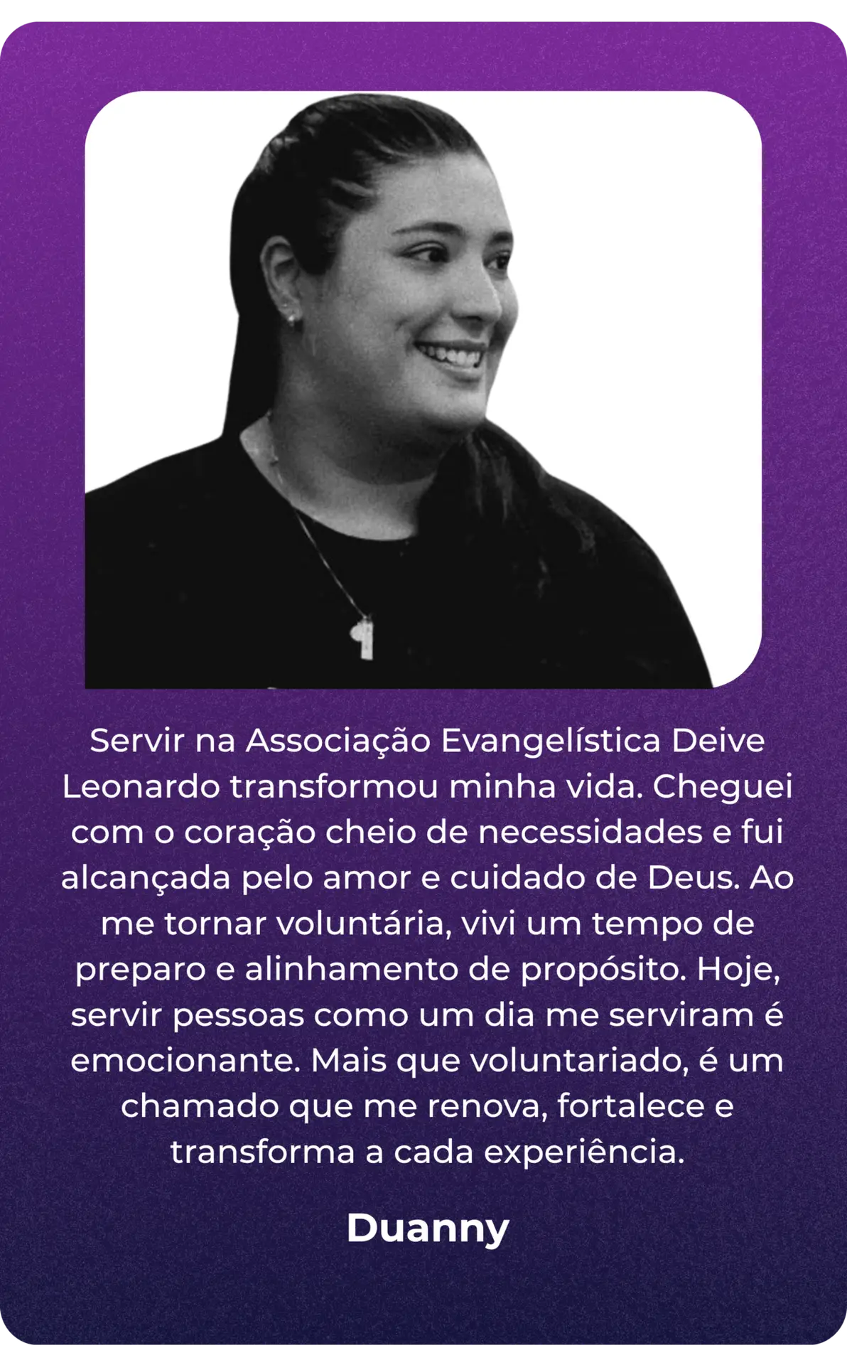 cards voluntariado depoimento